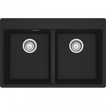 Νεροχύτης Franke Maris MRG 620-34-34 BLACK MATT 76x50  114.0737.739