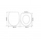 Wirquin Κάλυμμα-Καπάκι Soft-Close Λεκάνης Τουαλέτας 45X36,4cm Toilet 16443