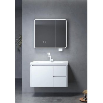 ΕΠΙΠΛΟ ΜΠΑΝΙΟΥ ΣΕΤ ΚΑΘΡΕΠΤΗΣ ΝΤΟΥΛΑΠΙ 60cm NS-M45-60 ΚΡΕΜΑΣΤΟ