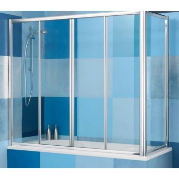 ΠΟΡΤΑ ΜΠΑΝΙΕΡΑΣ  ΚΡΥΣΤΑΛΛΟ 192-198 cm PAMELA PDP ΛΕΥΚΟ